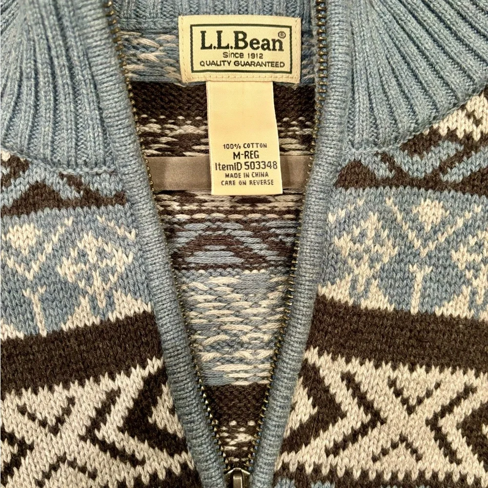 NWOT Classic Men’s L.L. Bean Cotton Sweater - Picture 3 of 4